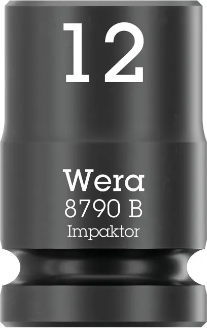Wera 005503 Nástrčná hlavica 3/8" 6hran 12,0 mm Impaktor 8790 B, rázová (W05005503001)
