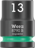 Wera 005504 Nástrčná hlavica 3/8" 6hran 13,0 mm Impaktor 8790 B, rázová (W05005504001)