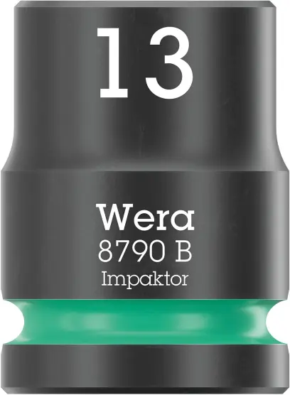 Wera 005504 Nástrčná hlavica 3/8" 6hran 13,0 mm Impaktor 8790 B, rázová (W05005504001)
