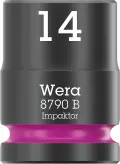 Wera 005505 Nástrčná hlavica 3/8" 6hran 14,0 mm Impaktor 8790 B, rázová (W05005505001)