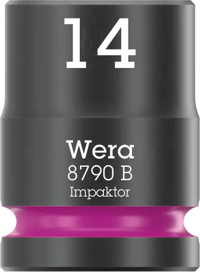 Wera 005505 Nástrčná hlavica 3/8" 6hran 14,0 mm Impaktor 8790 B, rázová (W05005505001)