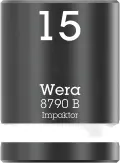 Wera 005506 Nástrčná hlavica 3/8" 6hran 15,0 mm Impaktor 8790 B, rázová (W05005506001)