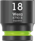Wera 005509 Nástrčná hlavica 3/8" 6hran 18,0 mm Impaktor 8790 B, rázová (W05005509001)