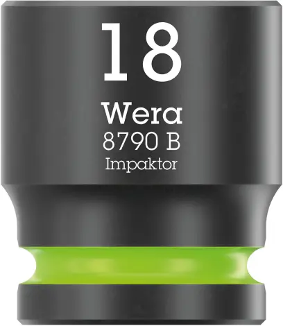 Wera 005509 Nástrčná hlavica 3/8" 6hran 18,0 mm Impaktor 8790 B, rázová (W05005509001)