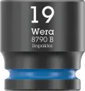 Wera 005510 Nástrčná hlavica 3/8" 6hran 19,0 mm Impaktor 8790 B, rázová (W05005510001)