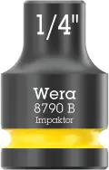 Wera 005514 Nástrčná hlavica 3/8" 6hran 1/4" Impaktor 8790 B, palcová, rázová (W05005514001)