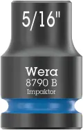 Wera 005515 Nástrčná hlavica 3/8" 6hran 5/16" Impaktor 8790 B, palcová, rázová (W05005515001)