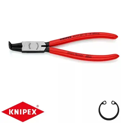Kliešte Knipex 44 21 J21 na poistné vnútorné krúžky - zahnuté hroty (K 44 21 J21)