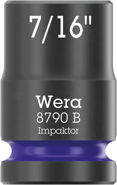 Wera 005517 Nástrčná hlavica 3/8" 6hran 7/16" Impaktor 8790 B, palcová, rázová (W05005517001)
