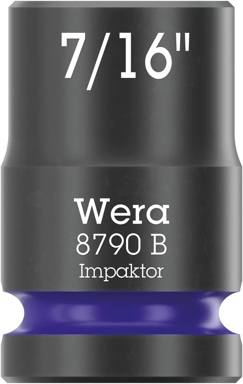 Wera 005517 Nástrčná hlavica 3/8" 6hran 7/16" Impaktor 8790 B, palcová, rázová (W05005517001)