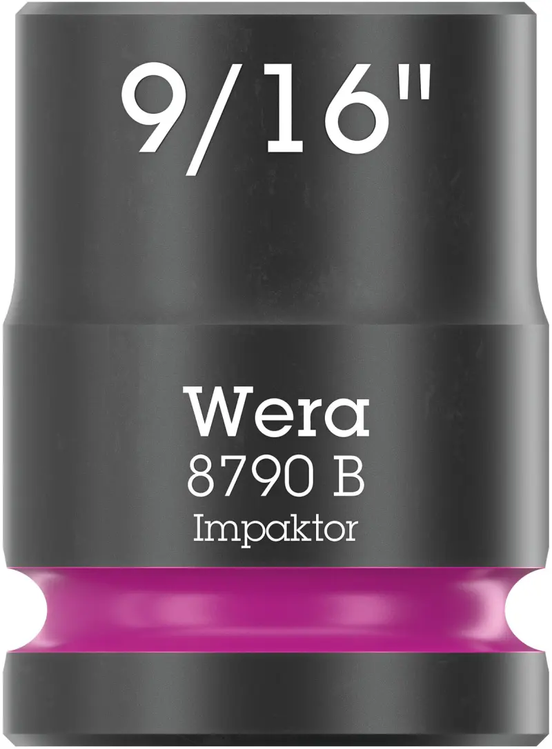 Wera 005519 Nástrčná hlavica 3/8" 6hran 9/16" Impaktor 8790 B, palcová, rázová (W05005519001)