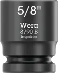Wera 005520 Nástrčná hlavica 3/8" 6hran 5/8" Impaktor 8790 B, palcová, rázová (W05005520001)