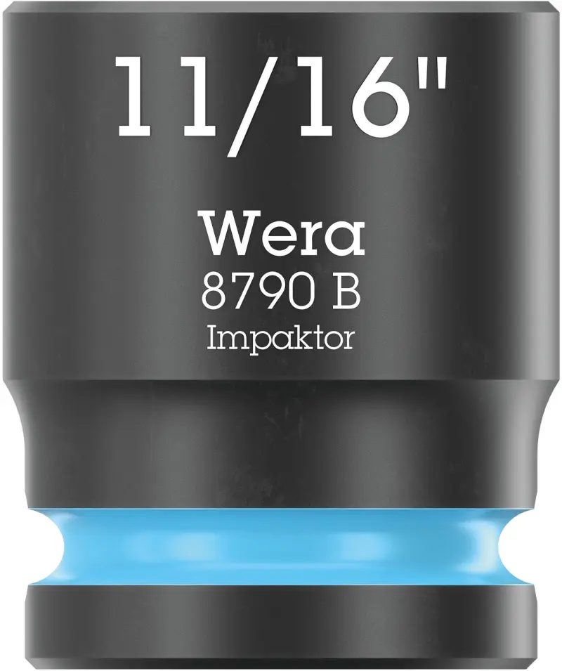 Wera 005521 Nástrčná hlavica 3/8" 6hran 11/16" Impaktor 8790 B, palcová, rázová (W05005521001)