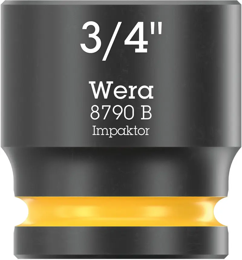 Wera 005522 Nástrčná hlavica 3/8" 6hran 3/4" Impaktor 8790 B, palcová, rázová (W05005522001)