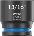 Wera 005523 Nástrčná hlavica 3/8" 6hran 13/16" Impaktor 8790 B, palcová, rázová (W05005523001)
