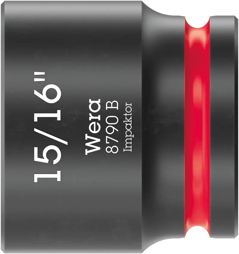 Wera 005525 Nástrčná hlavica 3/8" 6hran 15/16" Impaktor, 8790 B, palcová, rázová (W05005525001)