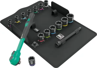 Wera 005530 Račňa Zyklop Comfort 3/8" vrátane hlavíc 8 ÷ 24 mm typ 8100 SB 12 - 16 dielov (W05005530001)