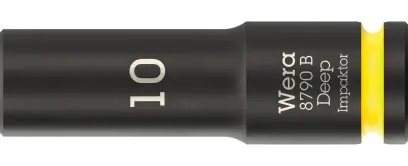 Wera 005551 Nástrčná hlavica 3/8" 6hranný 10 mm typ 8790 B Impaktor Deep, dlhá (W05005551001)