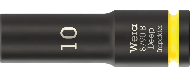 Wera 005551 Nástrčná hlavica 3/8" 6hranný 10 mm typ 8790 B Impaktor Deep, dlhá (W05005551001)