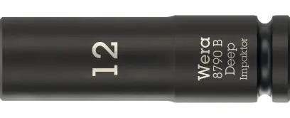 Wera 005553 Nástrčná hlavica 3/8" 6hranný 12 mm typ 8790 B Impaktor Deep, dlhá (W05005553001)
