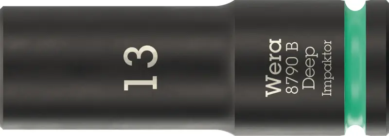 Wera 005554 Nástrčná hlavica 3/8" 6hranný 13 mm typ 8790 B Impaktor Deep, dlhá (W05005554001)