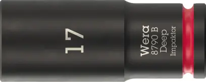 Wera 005558 Nástrčná hlavica 3/8" 6hranný 17 mm typ 8790 B Impaktor Deep, dlhá (W05005558001)