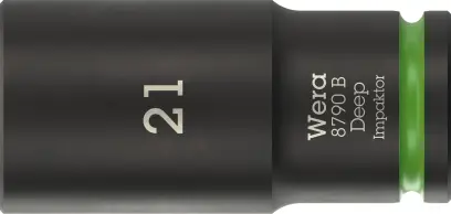 Wera 005561 Nástrčná hlavica 3/8" 6hran 21 mm typ 8790 B Impaktor Deep, dlhá (W05005561001)