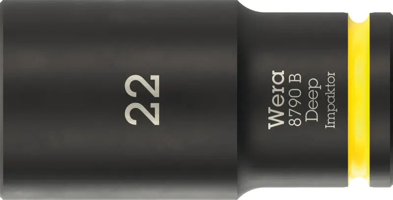 Wera 005562 Nástrčná hlavica 3/8" 6hran 22 mm typ 8790 B Impaktor Deep, dlhá (W05005562001)