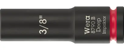 Wera 005566 Nástrčná hlavica 3/8" 6hran 3/8" typ 8790 B Impaktor Deep, dlhá, palcová (W05005566001)