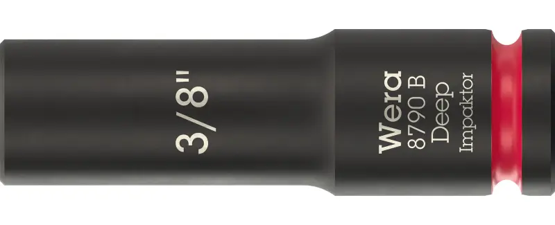Wera 005566 Nástrčná hlavica 3/8" 6hran 3/8" typ 8790 B Impaktor Deep, dlhá, palcová (W05005566001)