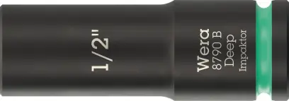Wera 005568 Nástrčná hlavica 3/8" 6hran 1/2" typ 8790 B Impaktor Deep, dlhá, palcová (W05005568001)