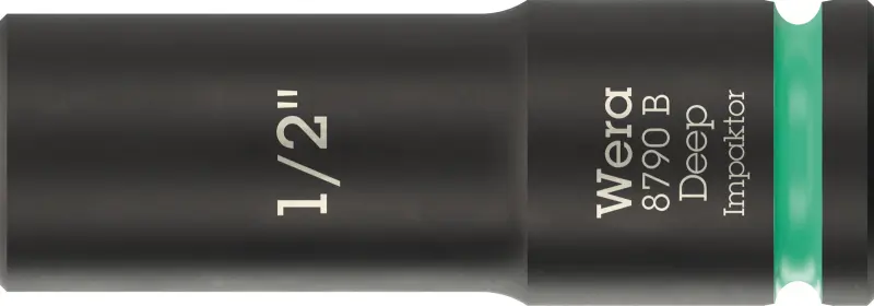 Wera 005568 Nástrčná hlavica 3/8" 6hran 1/2" typ 8790 B Impaktor Deep, dlhá, palcová (W05005568001)