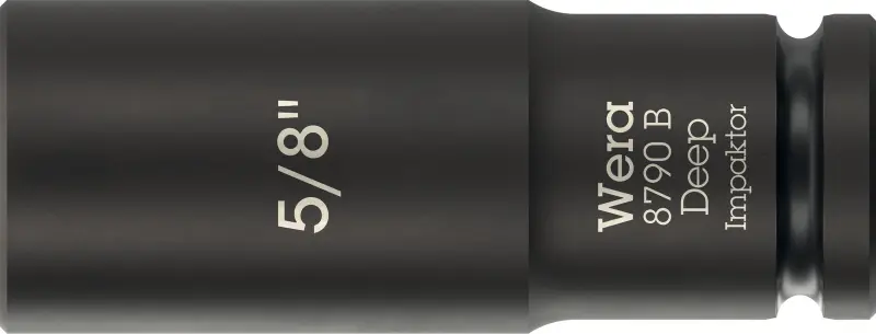 Wera 005570 Nástrčná hlavica 3/8" 6hran 5/8" typ 8790 B Impaktor Deep, dlhá, palcová (W05005570001)