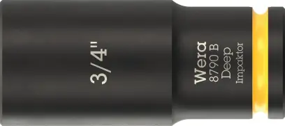 Wera 005572 Nástrčná hlavica 3/8" 6hran 3/4" typ 8790 B Impaktor Deep, dlhá, palcová (W05005572001)
