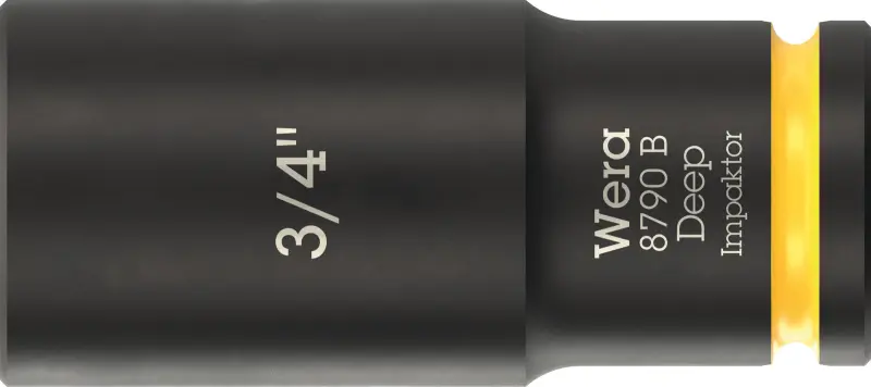 Wera 005572 Nástrčná hlavica 3/8" 6hran 3/4" typ 8790 B Impaktor Deep, dlhá, palcová (W05005572001)