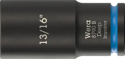 Wera 005573 Nástrčná hlavica 3/8" 6hran 13/16" typ 8790 B Impaktor Deep, dlhá, palcová (W05005573001)