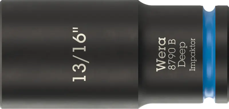 Wera 005573 Nástrčná hlavica 3/8" 6hran 13/16" typ 8790 B Impaktor Deep, dlhá, palcová (W05005573001)