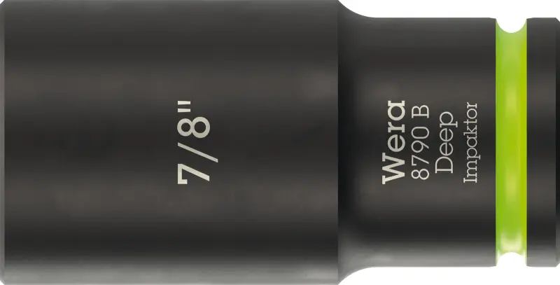 Wera 005574 Nástrčná hlavica 3/8" 6hran 7/8" typ 8790 B Impaktor Deep, dlhá, palcová (W05005574001)