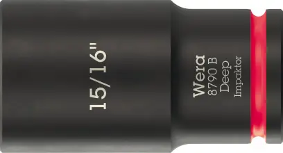 Wera 005575 Nástrčná hlavica 3/8" 6hran 15/16" typ 8790 B Impaktor Deep, dlhá, palcová (W05005575001)
