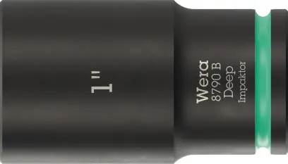 Wera 005576 Nástrčná hlavica 3/8" 6hranný 1" typ 8790 B Impaktor Deep, dlhá, palcová (W05005576001)
