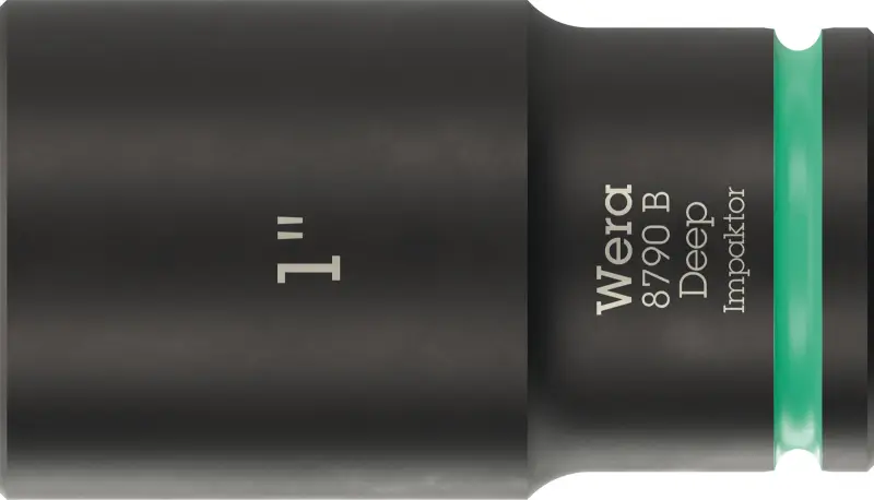 Wera 005576 Nástrčná hlavica 3/8" 6hranný 1" typ 8790 B Impaktor Deep, dlhá, palcová (W05005576001)