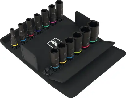 Wera 005581 Nástrčné hlavice 3/8" 6hran 1/4 ÷ 1" typ 8790 B Impaktor Deep Imperial Set 1, palcové - 13 dielov (W05005581001)