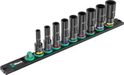 Wera 005591 Magnetický držiak 9661 B Impaktor Deep Imperial 1 - nástrčné hlavice 3/8" 1/4 ÷ 3/4" 8790 B - 10 dielov (W05005591001)