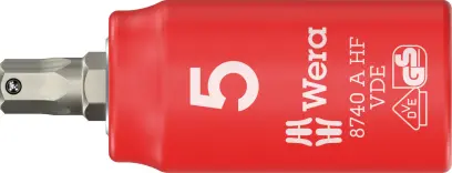 Wera 005902 Zástrčná bitová hlavica Zyklop 1/4" 6-hranný 5 mm typ 8740 A VDE HF Hex-Plus pridržiavací (W05005902001)