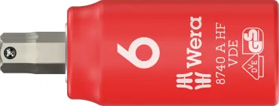 Wera 005903 Zástrčná bitová hlavica Zyklop 1/4" 6hran 6 mm typ 8740 A VDE HF Hex-Plus pridržiavací (W05005903001)