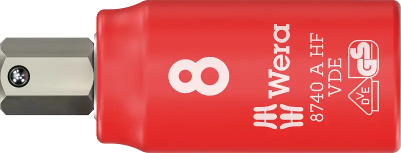 Wera 005904 Zástrčná bitová hlavica Zyklop 1/4" 6-hranný 8 mm typ 8740 A VDE HF Hex-Plus pridržiavací (W05005904001)