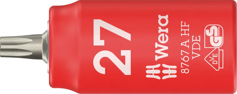 Wera 005924 Zástrčná bitová hlavica Zyklop 1/4" TX 27 typ 8767 A VDE HF TORX® pridržiavacia (W05005924001)