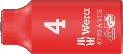 Wera 005930 Nástrčná hlavica Zyklop 1/4" 6hran 4 mm typ 8790 A VDE, izolovaná (W05005930001)