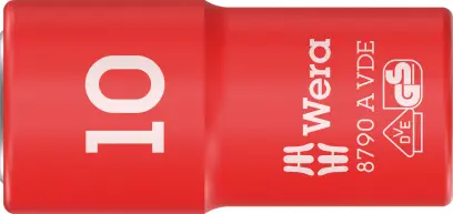 Wera 005936 Nástrčná hlavica Zyklop 1/4" 6hranný 10 mm typ 8790 A VDE, izolovaná (W05005936001)