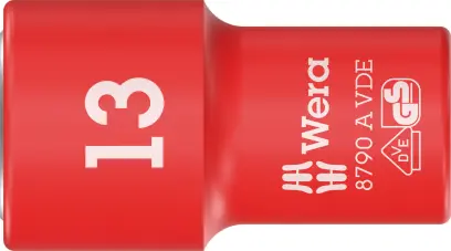 Wera 005939 Nástrčná hlavica Zyklop 1/4" 6-hranný 13 mm typ 8790 A VDE, izolovaná (W05005939001)
